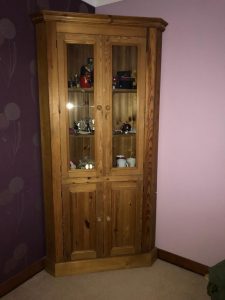 Solid Pine Corner Display Cabinet In Horsham West Sussex Gumtree inside dimensions 768 X 1024