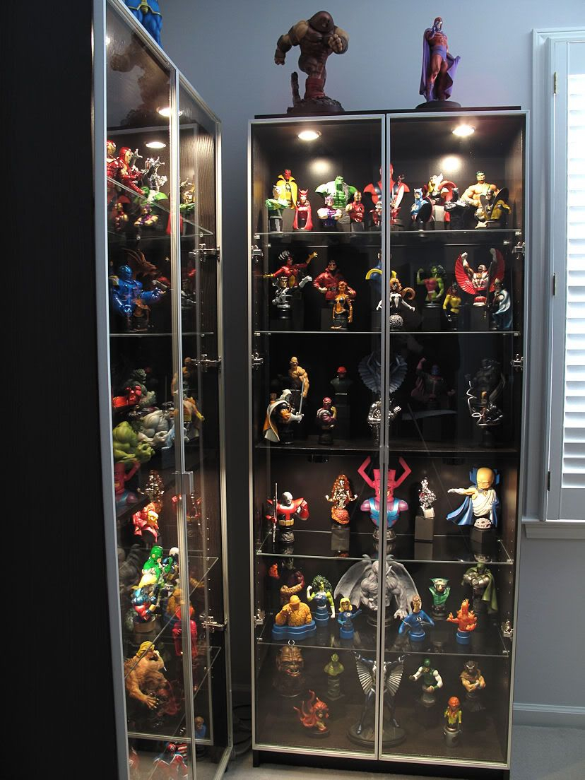 Figurine Display Case Glass Door • Display Cabinet