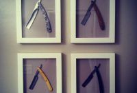 Straight Razor Bathroom Art Vintage Barbershop Bathroom for dimensions 1440 X 1440