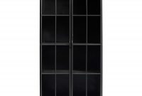 Tall Metal Display Cabinet In Black with proportions 2500 X 2500