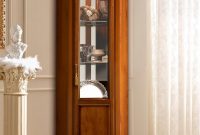 Treviso Ornate Cherry Wood 1 Door Glass Corner Display Cabinet F D in proportions 1024 X 1024