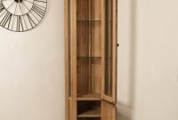 Tuscan Solid Oak Corner Display Cabinet Dressers Display for size 1000 X 1000