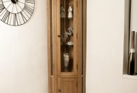 Tuscan Solid Oak Corner Display Cabinet Dressers Display inside proportions 1000 X 1000