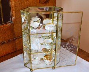 Vintage Miniature Curio Cabinet Mini Glass Display Case 1960s in measurements 1500 X 1213