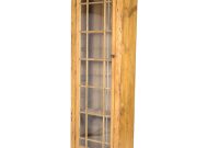Vintage Narrow Pine Display Cabinet 19th Century Irish 415 355 1690 for measurements 1600 X 1600
