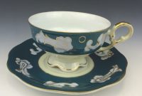 Vintage Shafford Cabinet Tea Cup Saucer Art Deco Scalloped Wide within size 1188 X 988