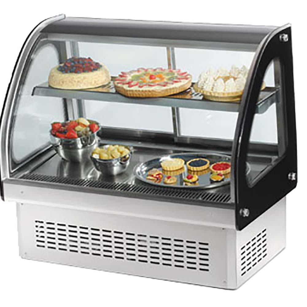 Vollrath 40844 Refrigerated Curved Glass Display Cabinet 60 In within dimensions 1000 X 1000