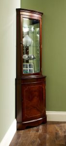 Walnut Corner Display Cabinet 80 With Walnut Corner Display Cabinet intended for size 736 X 1617