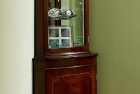 Walnut Corner Display Cabinet 80 With Walnut Corner Display Cabinet intended for size 736 X 1617