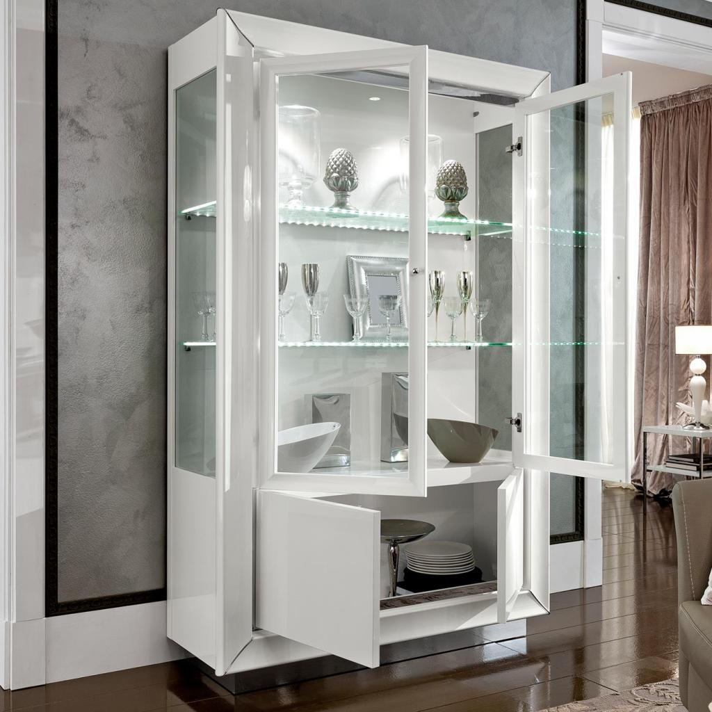 White Gloss Glass Display Cabinet 35 With White Gloss Glass Display in proportions 1024 X 1024
