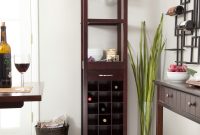 Wine And Glass Holder Tower Cabinet Made From Dark Cherry Wood Plus within sizing 3200 X 3200
