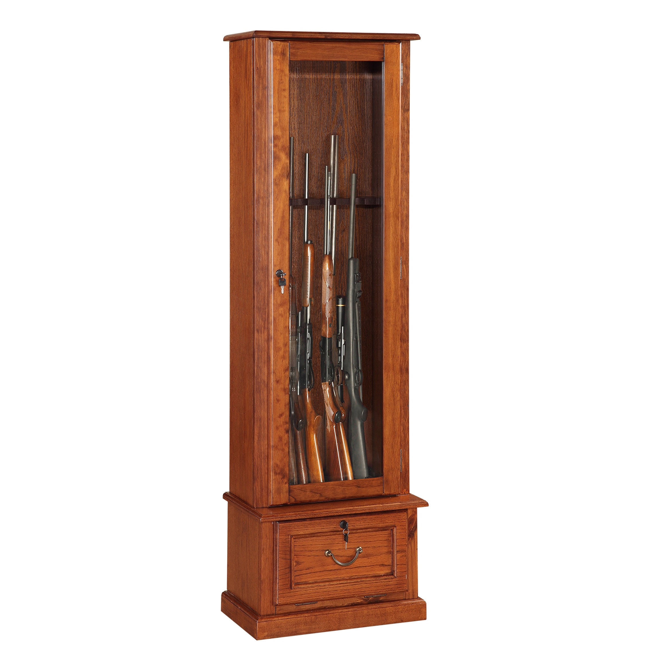 Wood And Glass Door Locking Eight Gun Display Cabinet Free in proportions 2300 X 2300