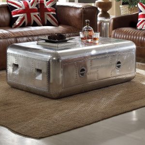 17 Stories Dunphy Aluminum Coffee Table With Storage Wayfair inside proportions 1574 X 1577