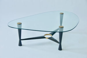 1950s Coffee Glass Top Coffee Table in proportions 4288 X 2848