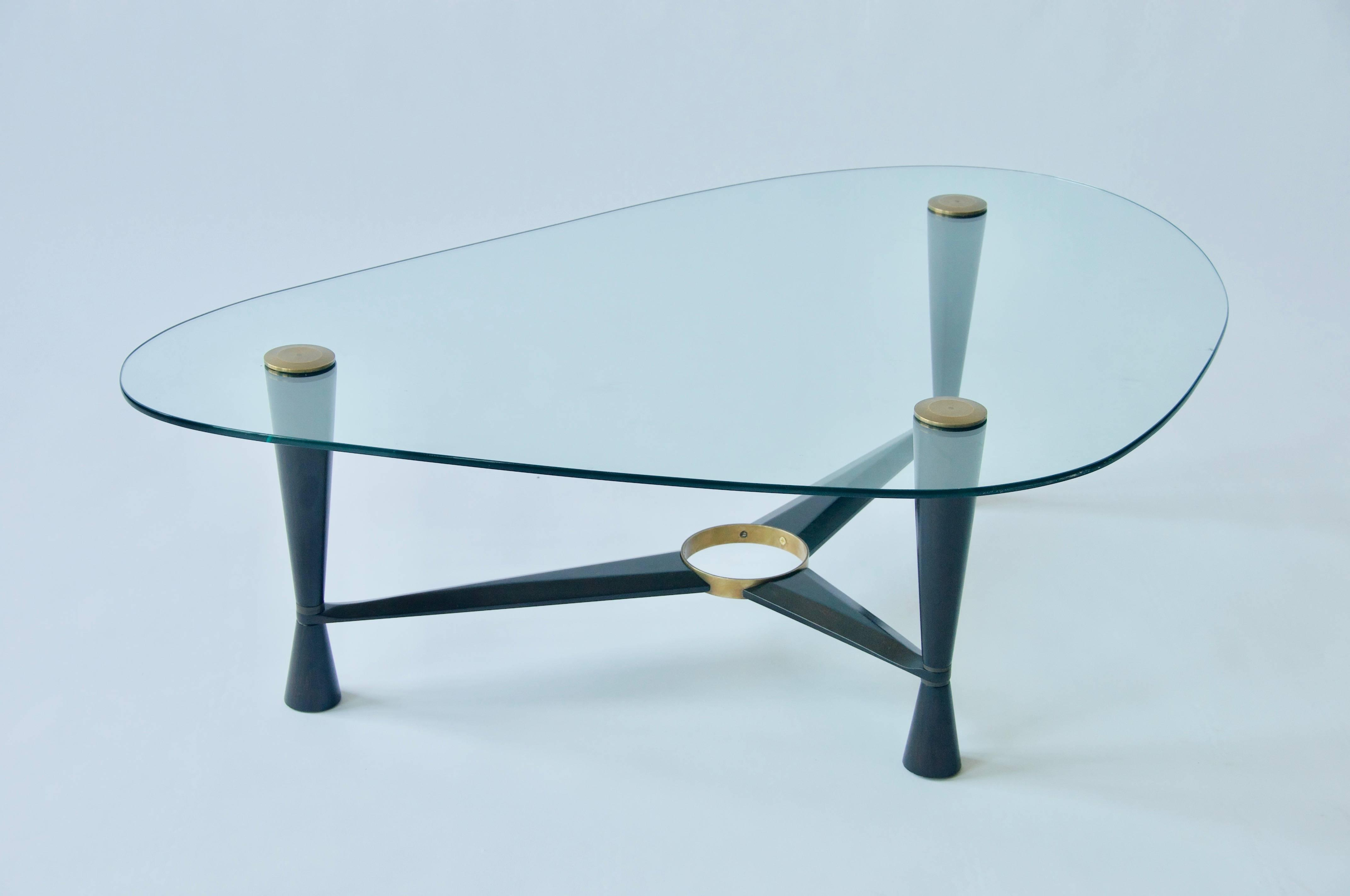 1950s Coffee Glass Top Coffee Table in proportions 4288 X 2848