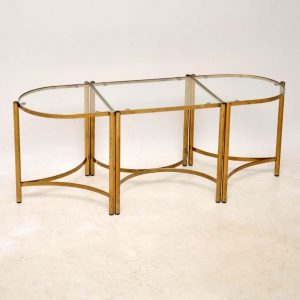 1960s Vintage Brass Coffee Table Side Tables Interior Boutiques with size 1233 X 1235