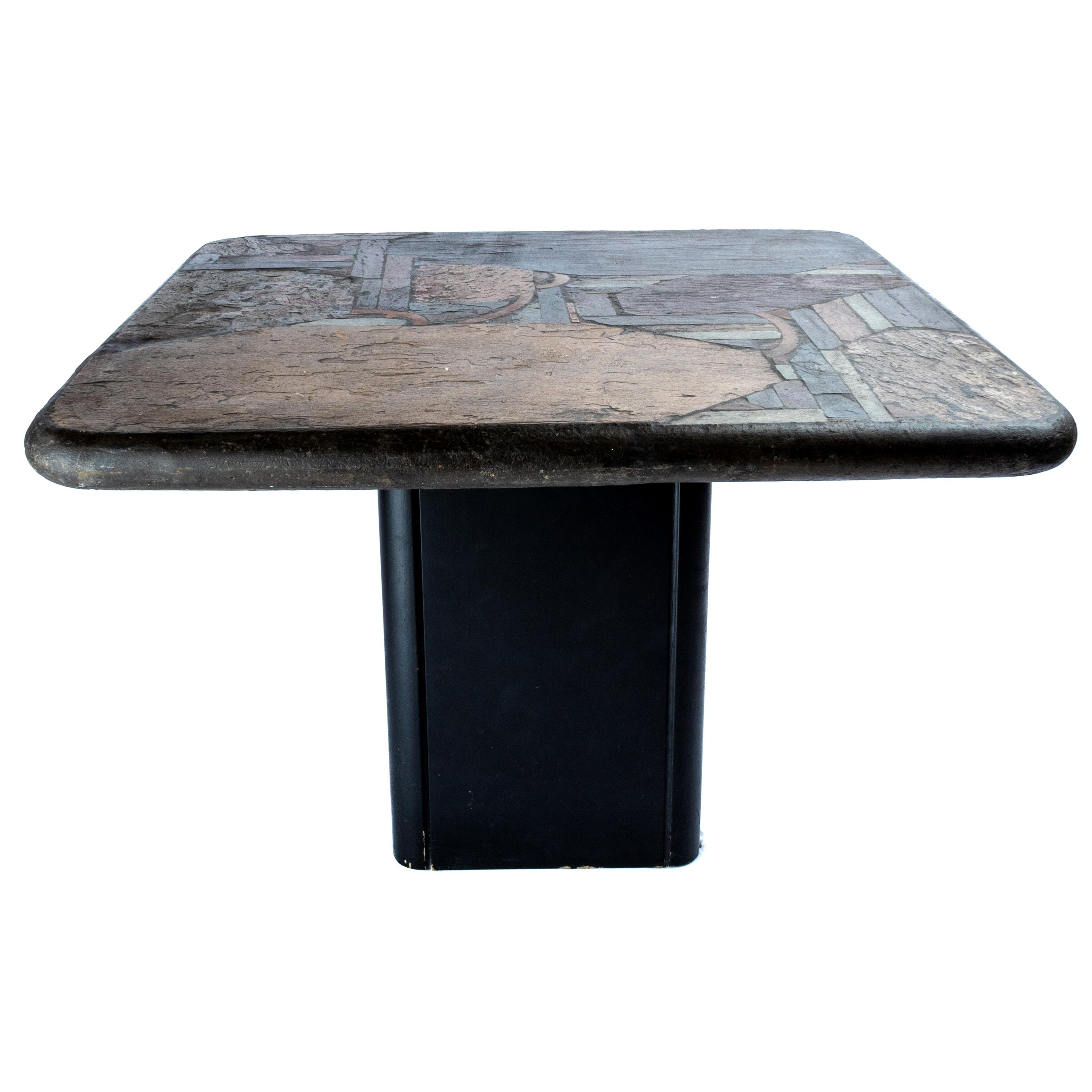 1987 Paul Kingma Brutalist Natural Stone Coffee Table From Germany with regard to dimensions 3000 X 3000