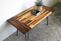 3 Panel Walnut Mixed Wood Coffee Table Modern Furniture Etsy with regard to sizing 2250 X 1800