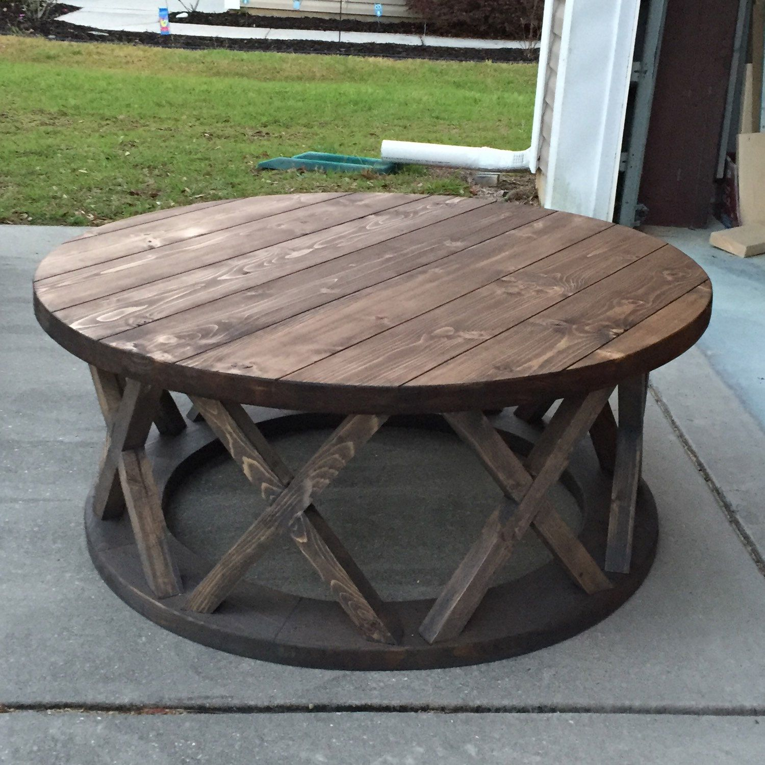 42 Round Rustic X Brace Coffee Tables In 2019 Rs Custom Design pertaining to sizing 1500 X 1500
