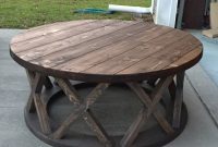 42 Round Rustic X Brace Coffee Tables In 2019 Rs Custom Design throughout sizing 1500 X 1500
