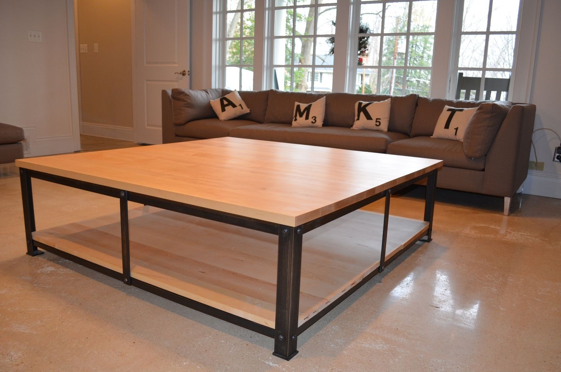 60 Inch Square Coffee Table Hipenmoedernl for proportions 1811 X 1200