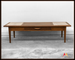 60s Mid Century Modern Lane Style Coffee Table W Drawer Etsy throughout dimensions 1000 X 798