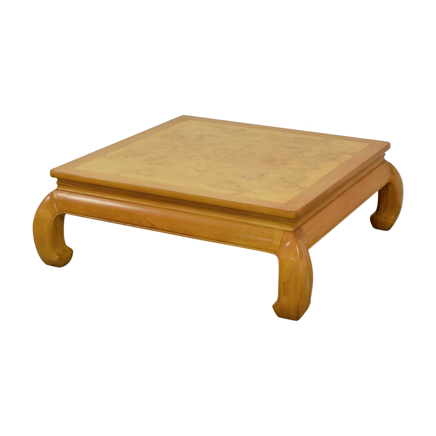 83 Off Henredon Furniture Henredon Ming Burlwood Top Coffee Table throughout measurements 1500 X 1500