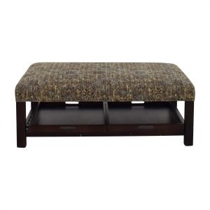 90 Off Arhaus Arhaus Multi Colored Ottoman With Storage Trays throughout measurements 1500 X 1500