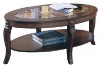 Acme Riley Oval Glass Top Coffee Table In Walnut 00450 pertaining to sizing 1180 X 800