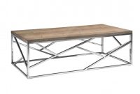 Aero Chrome Wood Coffee Table Modern Furniture Brickell Collection regarding proportions 1200 X 752