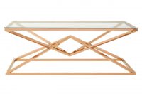 Alexis Clear Glass And Rose Gold Coffee Table regarding sizing 1280 X 1280