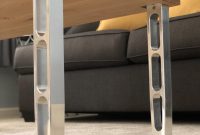 Aluminum Coffee Table Legs Cnc Machined Modern Design Etsy inside measurements 794 X 1059