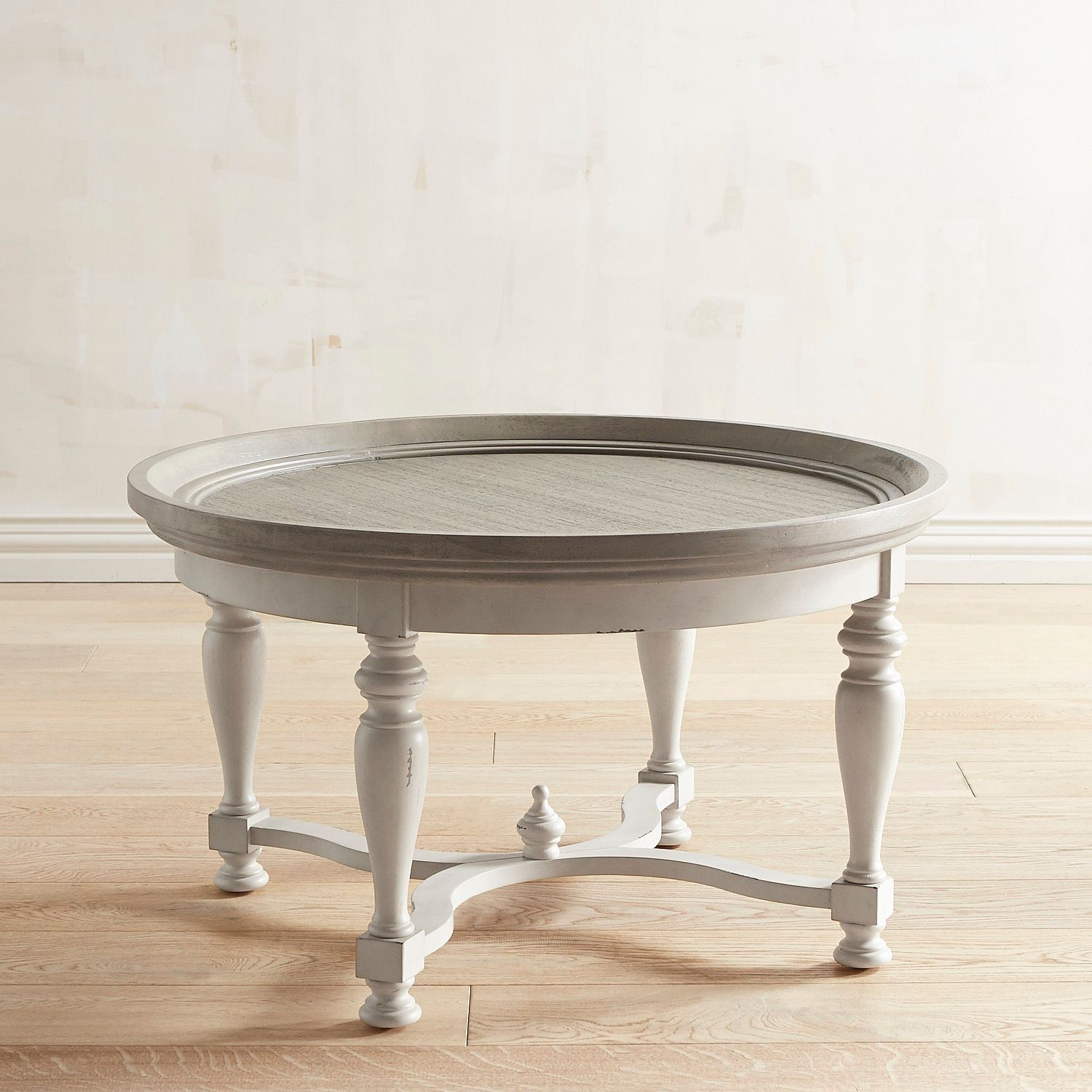 Amelia Shadow Gray Round Coffee Table Our First Home Round with dimensions 1500 X 1500
