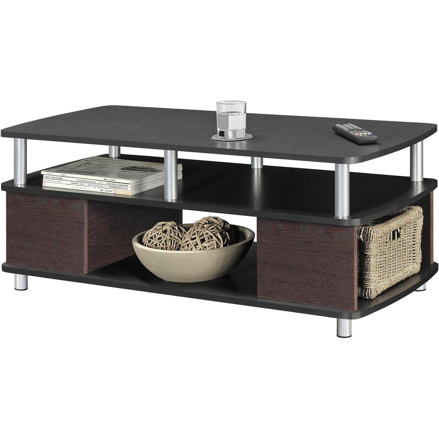 Ameriwood Home Carson Coffee Table Espressosilver Walmart within proportions 1500 X 1500