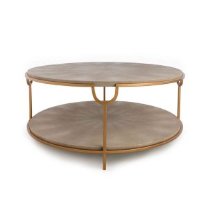 Andrew Martin Faux Shagreen Katia Coffee Table Cream Beutcouk within measurements 1200 X 1200