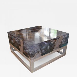 Andrianna Shamaris St Barts Teak Resin Coffee Table within dimensions 1400 X 1400