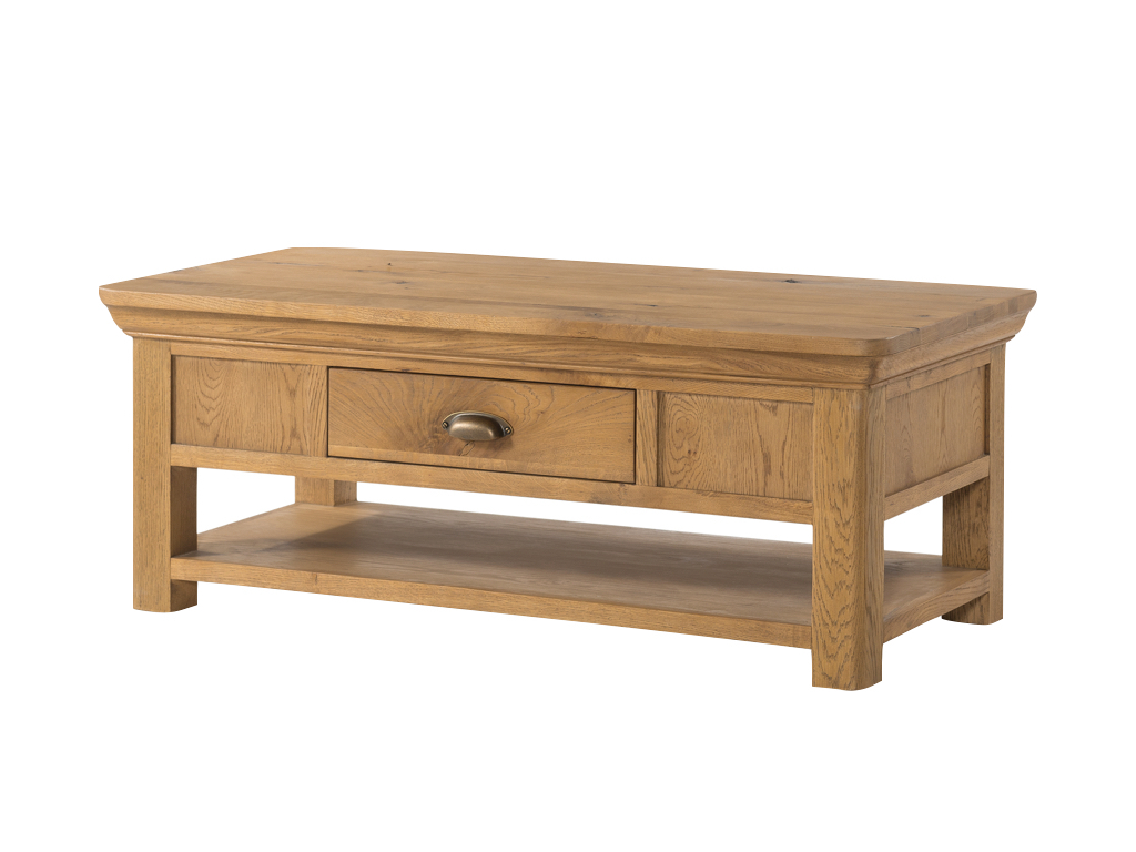 Annaghmore Lyon Solid French Oak Coffee Table Sweet Dream Makers intended for measurements 1024 X 768