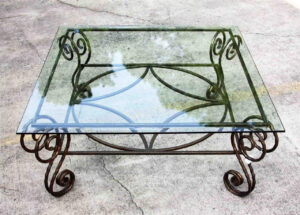 Antique Wrought Iron Table Bases Antique Copper Wrought Iron Base within measurements 1280 X 918