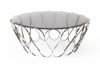 Aquarius Glass Coffee Table Stainless Steel Swanky Interiors in proportions 3018 X 3018