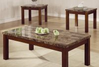 Arden 3 Piece Marble Look Top Coffeeend Table Set Coffee Table in proportions 1872 X 1872
