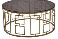 Armen Living Zinc Contemporary Coffee Table In Shiny Gold With for proportions 1100 X 1100