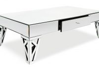 Azure Mirrored Glass Coffee Table Zuri Furniture pertaining to sizing 1778 X 1000