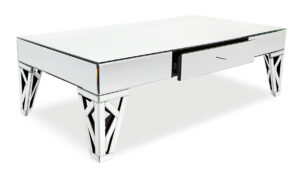 Azure Mirrored Glass Coffee Table Zuri Furniture pertaining to sizing 1778 X 1000
