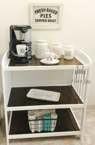 Ba Changing Table Repurposed To A Coffee Bar Perfect Way To throughout sizing 1337 X 2048