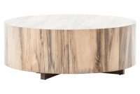 Barthes Rustic Lodge Round Natural Wood Block Coffee Table Kathy with regard to size 999 X 999