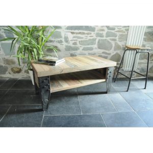 Beautiful New York Loft Reclaimed Wood Coffee Tables Storage Shelf inside dimensions 1000 X 1000