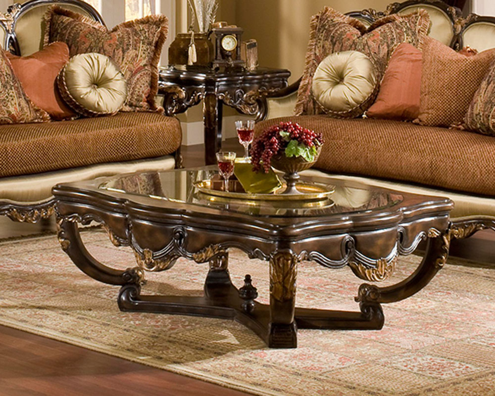 Benettis Coffee Table In Traditional Style Abrianna Btab010 pertaining to measurements 1000 X 800