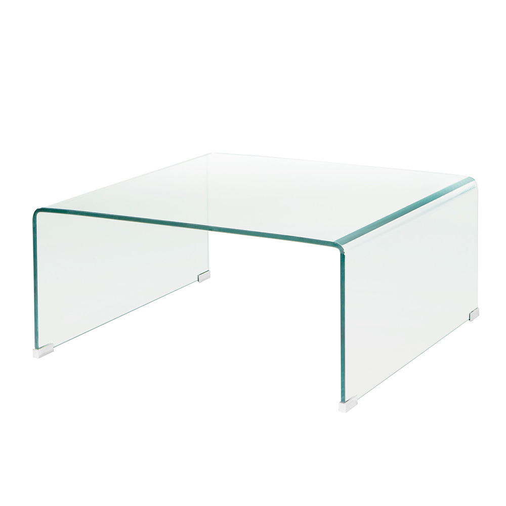 Bent Glass Square Coffee Table Xcella pertaining to measurements 1000 X 1000