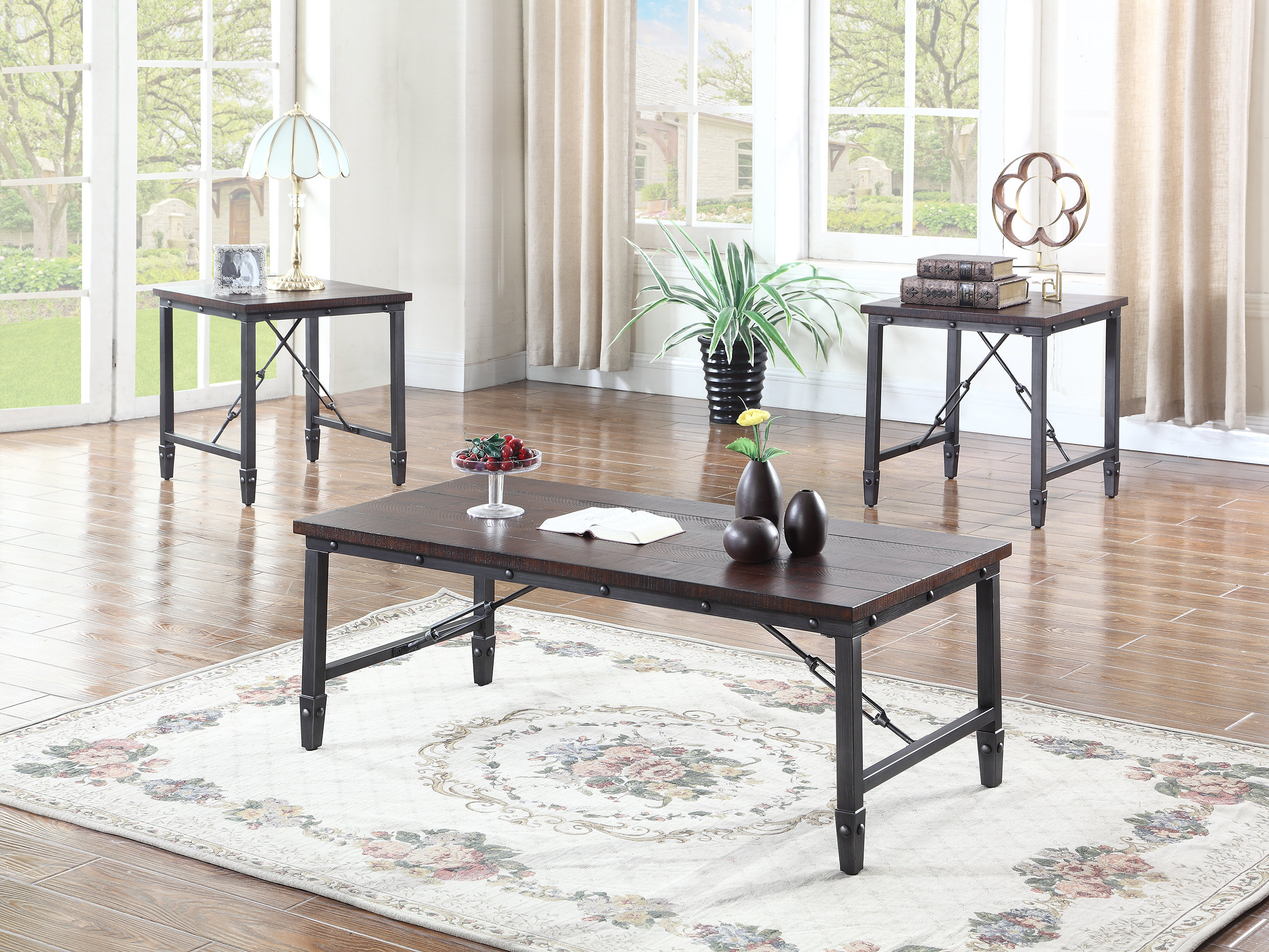Bestmasterfurniture 3 Piece Coffee Table Set Wayfair for size 2500 X 1875