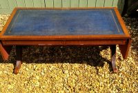 Bevan Funnell Mahogany Blue Extendable Leather Top Coffee Table with regard to measurements 1000 X 1000